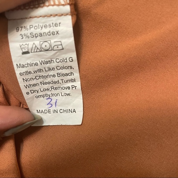Shein Women's Brown Button Through Drawstring Waist Blouse Size 2X - Picture 5 of 6